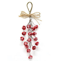 Thumbnail for Snowy Red Mini Jingle Bell Teardrop - The Fox Decor