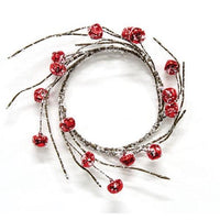 Thumbnail for Snowy Red Jingle Bell Candle Ring 35 - The Fox Decor