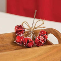 Thumbnail for Snowy Red Mini Jingle Bell Pick 5 - The Fox Decor