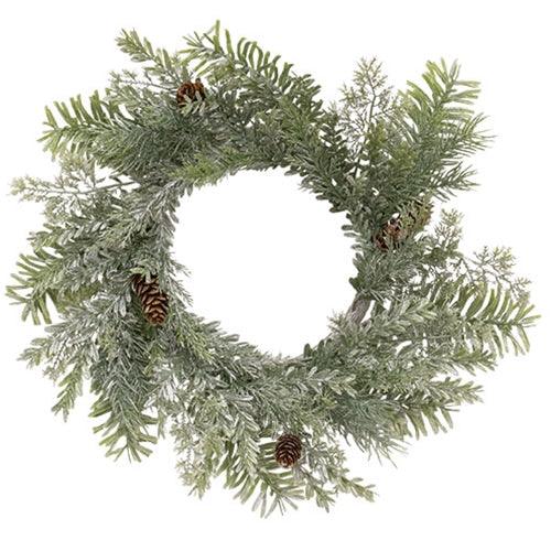 Silver Hemlock Candle Ring 65 - The Fox Decor