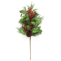 Merry Berry Pine & Holly Spray 31 - The Fox Decor