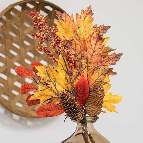 Fall Maple Leaf Pinecone & Berry Pick 20 – The Fox Decor