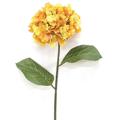 Golden Hydrangea Stem 28 - The Fox Decor