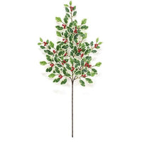 Thumbnail for Mini Holly Leaves & Berries Spray 28 - The Fox Decor
