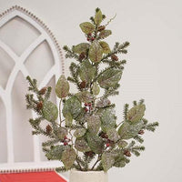 Thumbnail for Snowy Fittonia Pine & Berries Spray 28 - The Fox Decor