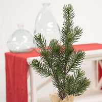 Table Spruce Tree w Burlap Base 14 - The Fox Decor