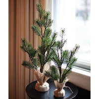 Table Spruce Tree w Burlap Base 14 - The Fox Decor