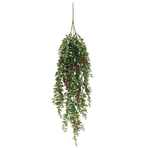 Lady Ruscus & Berries Hanging Bush 36 - The Fox Decor