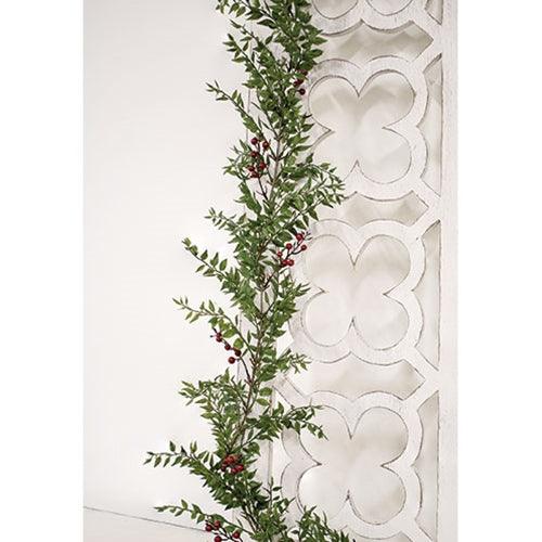Lady Ruscus & Berries Garland 6ft - The Fox Decor