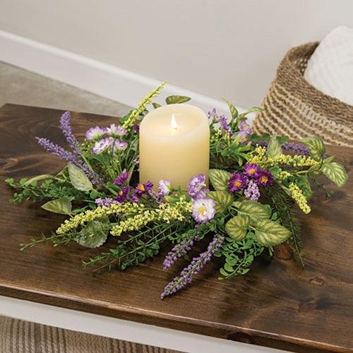 Amethyst Garden Candle Ring - The Fox Decor