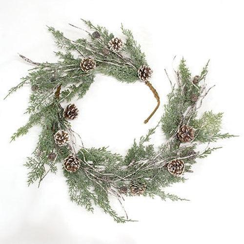 Durham Cedar Birch Pinecone Garland 5ft - The Fox Decor