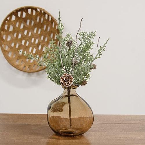 Durham Cedar Birch Pinecone Spray 14 - The Fox Decor