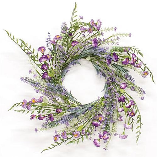 Lilac & Lavender Blossoms Candle Ring 65