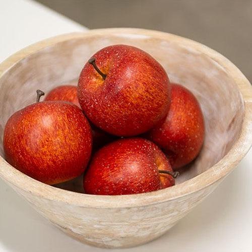 5 Set Red Apple Bowl Fillers - The Fox Decor