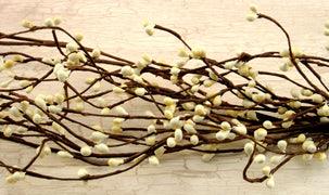 Ivory Pip Wispy Garland 4 ft - The Fox Decor