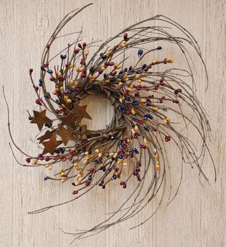 10 Colonial Mix Pip & Twig Wreath - The Fox Decor