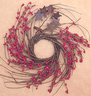 Red Pip & Star Twig Wreath 10 - The Fox Decor