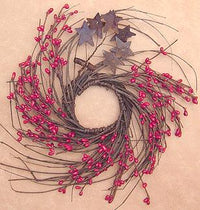 Red Pip & Star Twig Wreath 10 - The Fox Decor