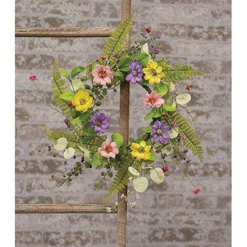 Spring Mix Blossoms Wreath - The Fox Decor