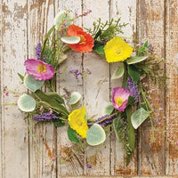Mixed Poppy & Silver Dollar Wreath - The Fox Decor