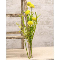 Thistle Heather Ball Spray Yellow - The Fox Decor