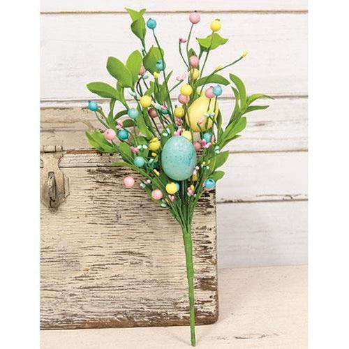 Easter Eggs & Herb Leaves Bush - The Fox Decor