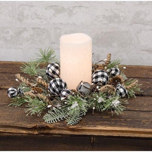 Black & White Country Gingham Bells Ring 12 - The Fox Decor