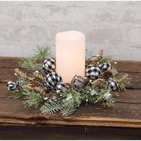 Black & White Country Gingham Bells Ring 12 - The Fox Decor