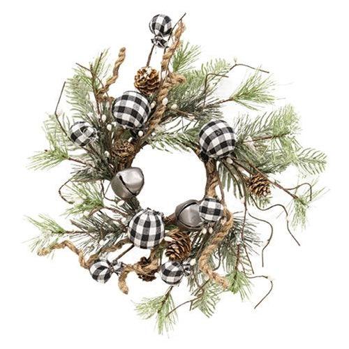 Black & White Country Gingham Bells Ring 12 - The Fox Decor