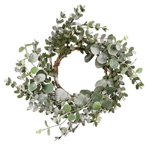 Snowy Eucalyptus Wreath 18 - The Fox Decor