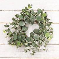 Snowy Eucalyptus Candle Ring - The Fox Decor