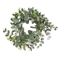 Snowy Eucalyptus Candle Ring - The Fox Decor