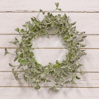 Sparkle Silver Dollar Leaves Wreath 22 - The Fox Decor