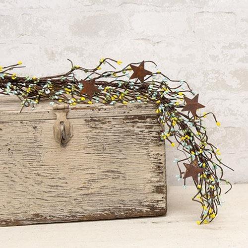 Pip Berry Garland With Stars Spring Mix 40 - The Fox Decor