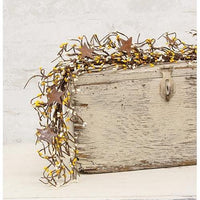 Pip Berry Garland With Stars Yellow & Cream 40 - The Fox Decor