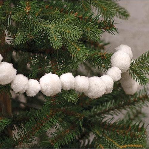 Glitter Snowball Garland - The Fox Decor