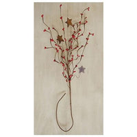 Red Pip & Star Spray 24 - The Fox Decor