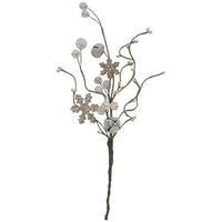 Sparkle Berries & Snowflake Pick - The Fox Decor