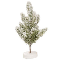 Snowy Spruce Mini Tree on Base 10 - The Fox Decor