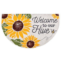 Welcome To Our Hive Welcome Half Mat - The Fox Decor
