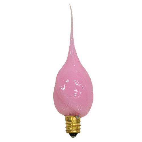 Pastel Pink Bulb Candelabra Base 4W - The Fox Decor