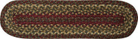 Thumbnail for Cinnamon Braided Oval Stair Tread - 8 x 28