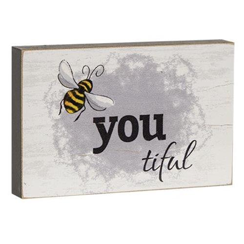 Bee You Tiful Block 275 x 425 - The Fox Decor