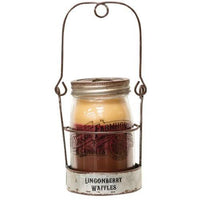 Lingonberry Waffles 3 Layer Jar Candle w Tin Holder 14oz - The Fox Decor