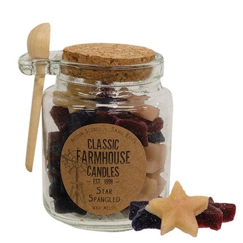 Star Spangled Wax Melt Jar w Spoon - The Fox Decor