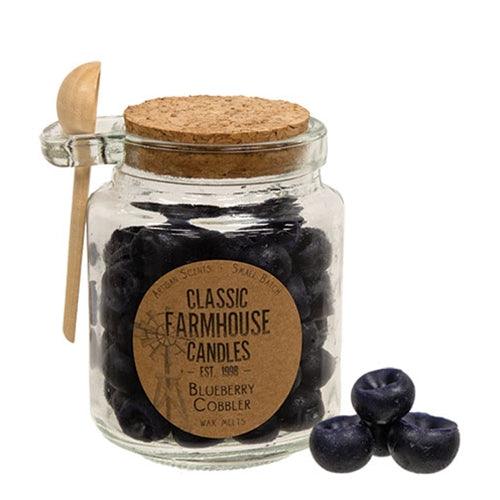 Blueberry Wax Melt Jar w Spoon - The Fox Decor