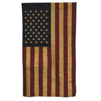 Embroidered Nylon Teastained American Porch Flag - The Fox Decor