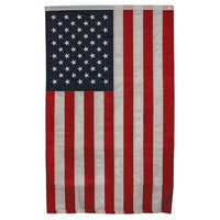 Embroidered Nylon American Flag w Grommets - The Fox Decor