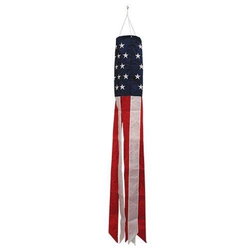 Embroidered Nylon Americana Windsock - The Fox Decor
