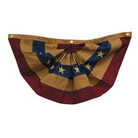 Burlap Americana Bunting 36 x 18 - The Fox Decor